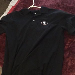 Men’s medium Georgia bull dogs collared shirt